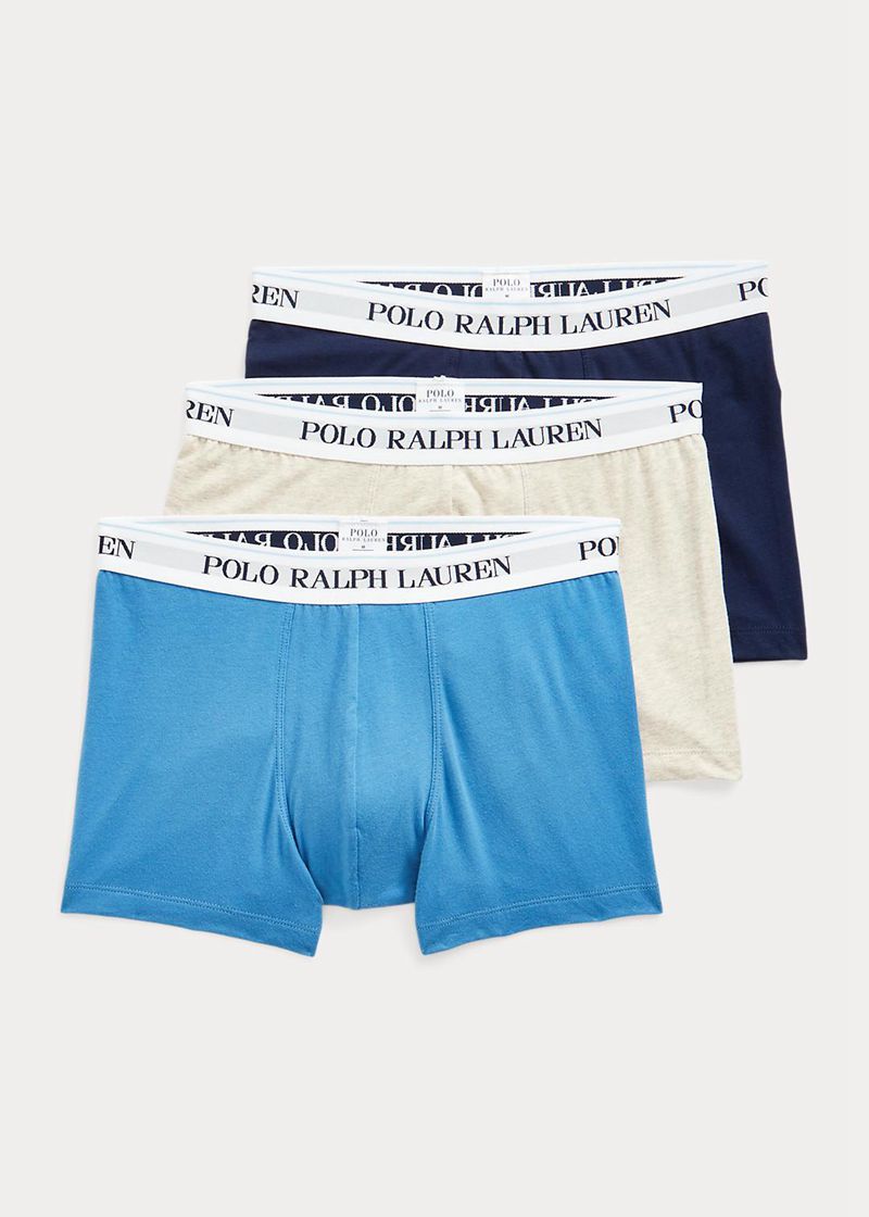 Calzoncillos Polo Ralph Lauren Hombre Classic Stretch Cotton Trunk 3-Pack Chile Azules HWOTP-2461